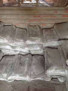 INITIAL STOCK OF ORDINARY PORTLAND CEMENT has been procured at site.