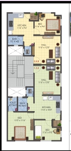 FLOOR LAYOUT  which is a given in the marketing brochure